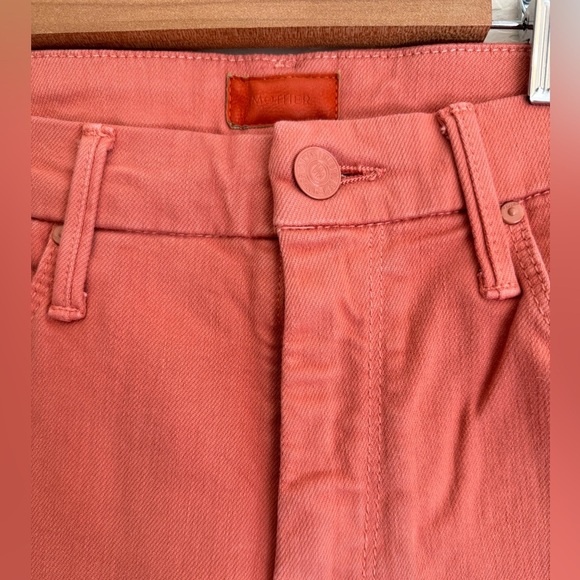 MOTHER The Looker Crop Skinny Play Date Mango Size 26 - Picture 4 of 8